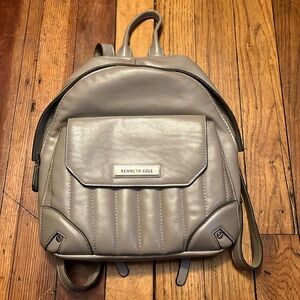 Kenneth Cole taupe small purse backpack.